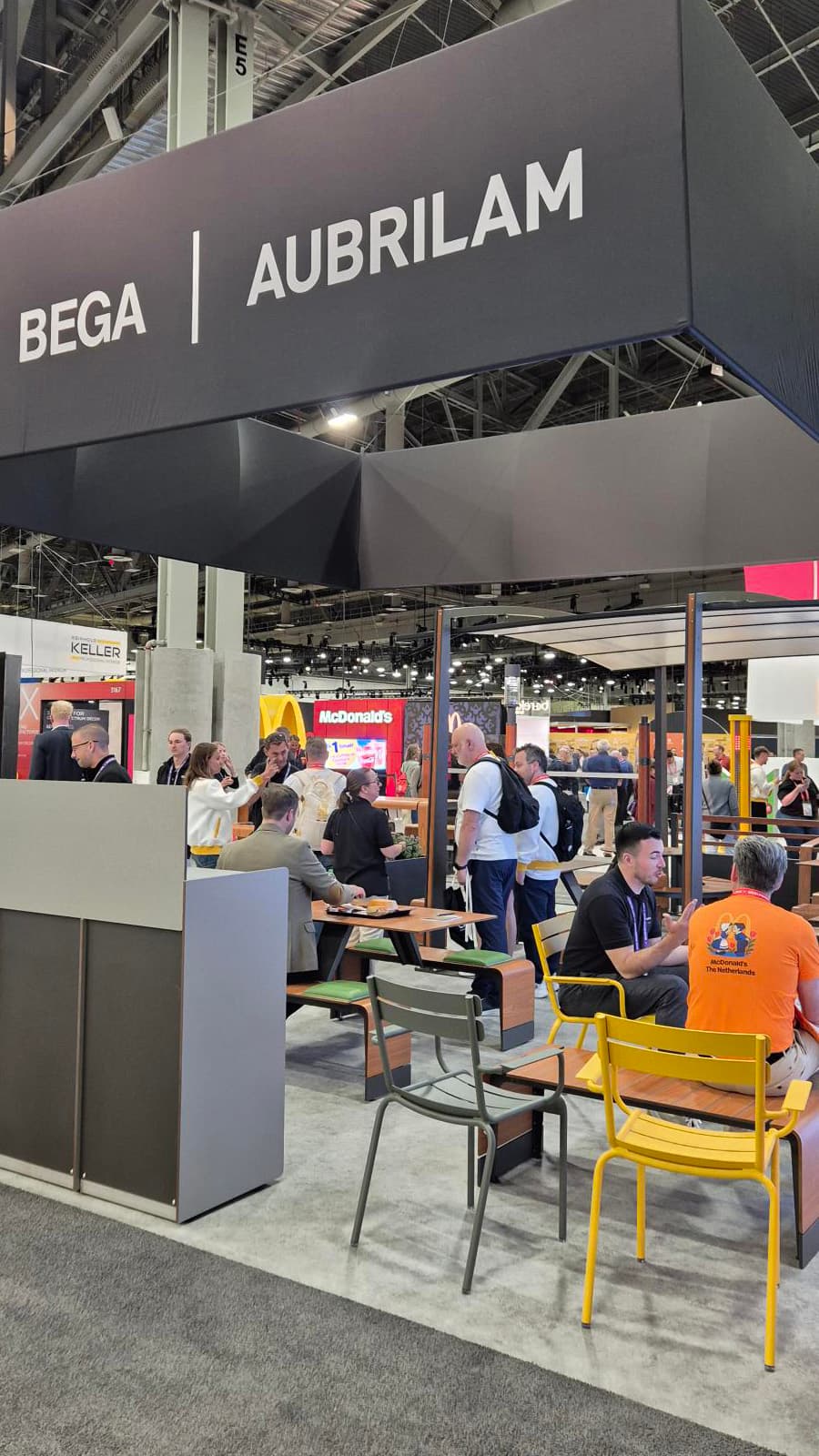 Stand BEGA AUBRILAM à la convention mondiale de McDonald's à Las Vegas de juin 2026
