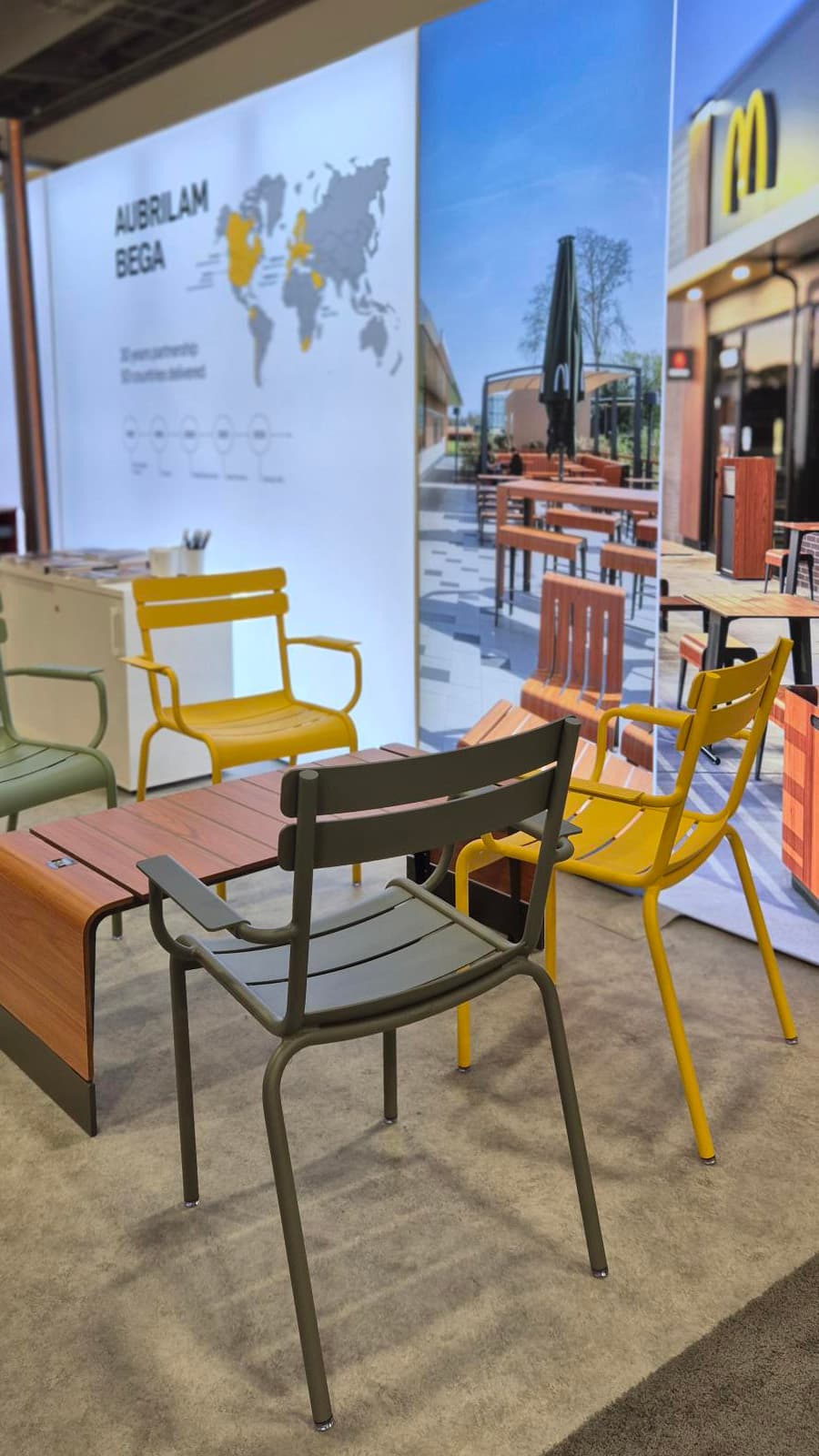 Stand BEGA AUBRILAM à la convention mondiale de McDonald's à Las Vegas de juin 2026